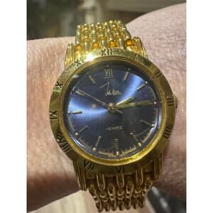 Vintage John Weitz Gold Tone Watch – Blue Dial | Quartz | Japan Movt